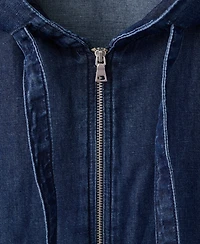 Mango Men's Hooded Denim Jacket