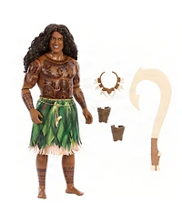 Disney Princess Moana & Maui Fashion Doll Set, Live-Action Movie Inspired, Removable Outfits with 4 Accessories, for Ages 3+