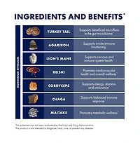 Host Defense MyCommunity Capsules - 17 Species Blend Mushroom Supplement for Immune Support