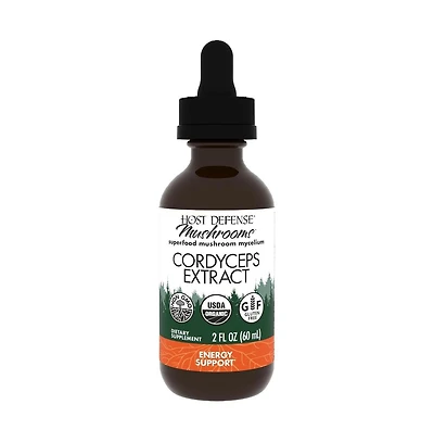 Host Defense Cordyceps Extract - Immune & Energy Support Supplement - Kidney Health Supplement with Cordyceps