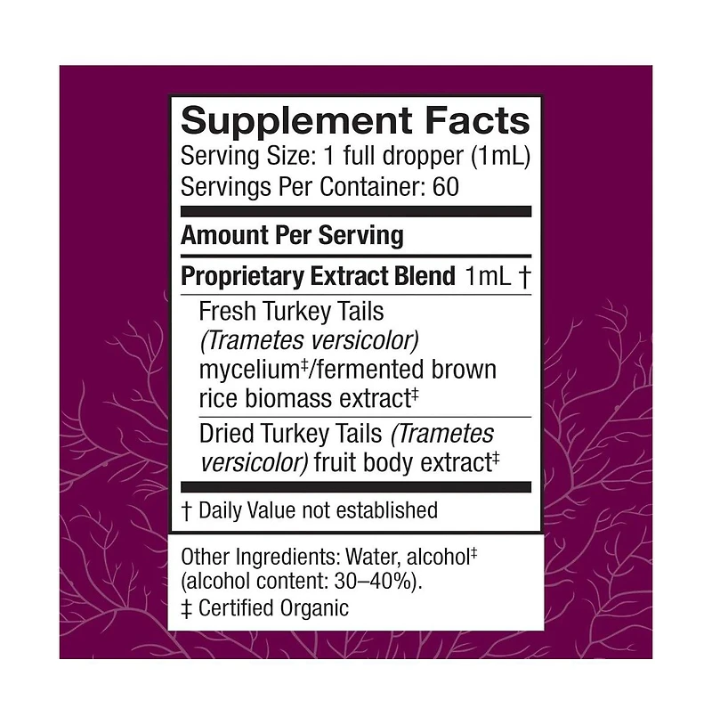 Host Defense Turkey Tail Extract - Digestive Health & Immune Response Support Supplement