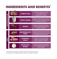 Host Defense MycoBotanicals Microbiome Powder - Digestive & Immune Health Support Supplement