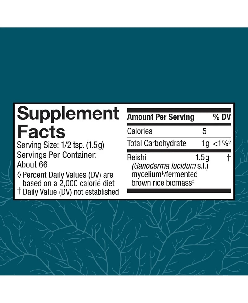 Host Defense Reishi Powder - Mushroom Mycelium Powder - Heart & Immune Health Support Supplement - Mushroom Supplement to Support Energy & Vitality