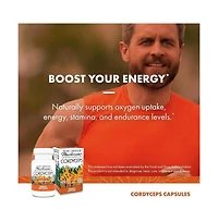 Host Defense Cordyceps Capsules - Immune & Energy Support Supplement