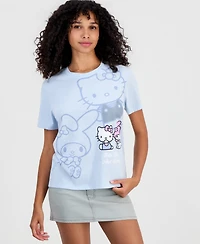 Sanrio Juniors' Hello Kitty & My Melody Crewneck Tee