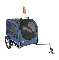 Ruie Foldable Dog Bike Trailer 100 lb Capacity 31.9 in Cabin Pet Bicycle Carrier