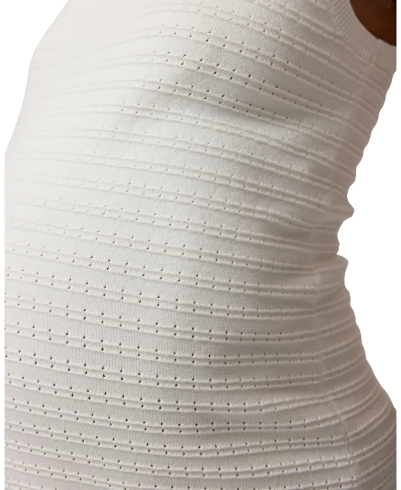 Ingrid + Isabel Maternity Sleeveless Pointelle Sweater Dress