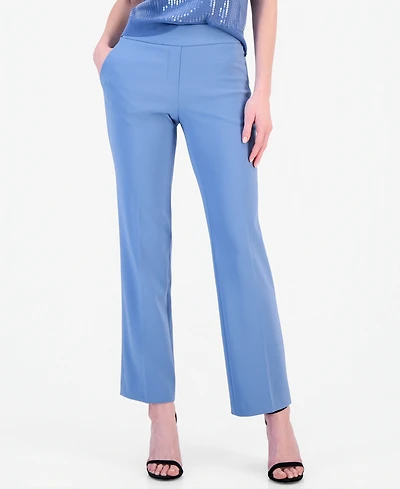 Anne Klein Women's Mid-Rise Straight-Leg Pants