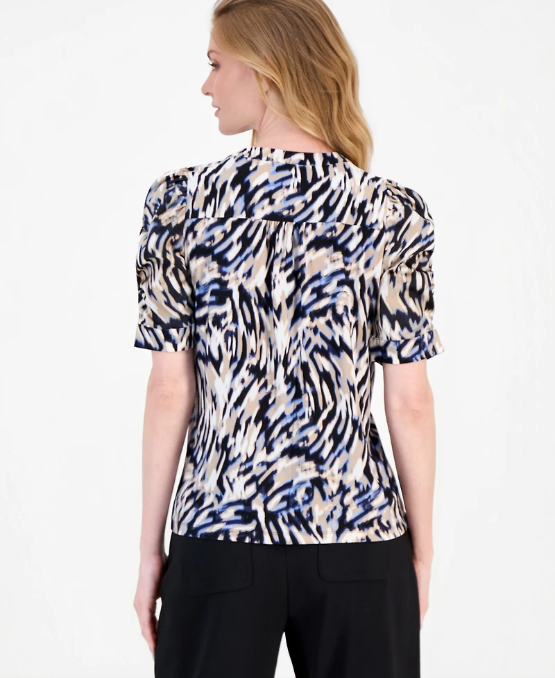 Anne Klein Women's Puff-Sleeve Blouse