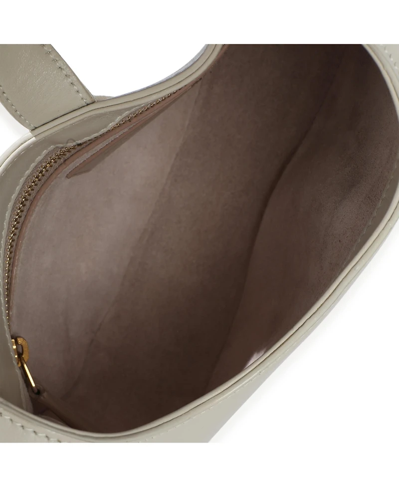 Pre-Owned Saint Laurent Cream Smooth Calfskin Le Fermoir Hobo
