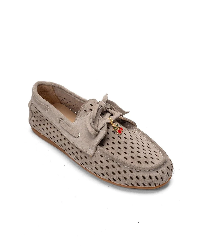 Forever & Always Shoes Women's Stevo Leather Lace Up Loafer