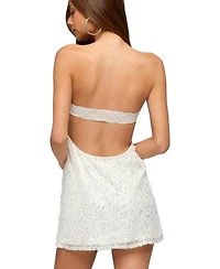 Edikted Women's Sequin Lace Backless Mini Dress