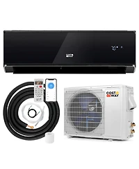 Costway Btu Wifi Enabled Mini Split Air Conditioner and Heater with Heat Pump