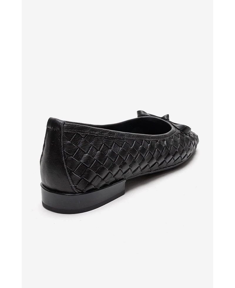 Forever & Always Shoes Women's Garen Leather Ballet Flat