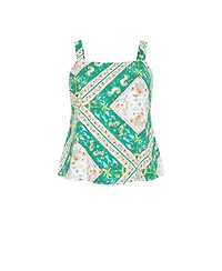 City Chic Women's Plus Jayla Prairie Print Top