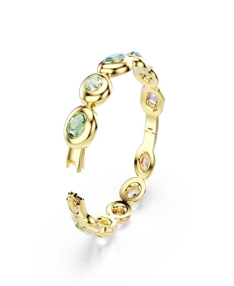 Swarovski Gold-Tone Plated Gema Bangle Bracelet