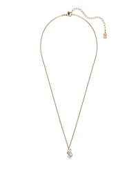 Swarovski Rose Gold-Tone Plated Swan Pendant Necklace