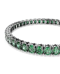 Swarovski Ruthenium-Plated Matrix Tennis Bracelet