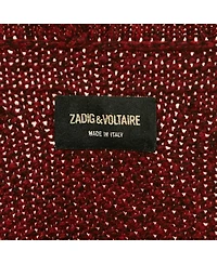 Pre-Owned Zadig & Voltaire Women's Voltaire Burgundy Rib Knit Sweater