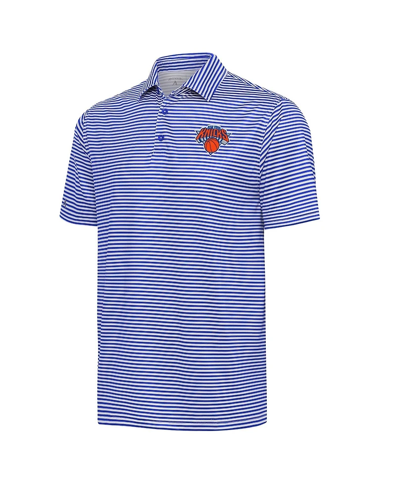 Antigua Men's Royal New York Knicks Skills Polo Shirt