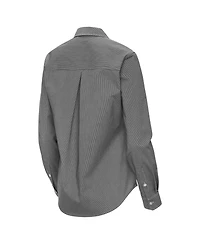 Antigua Women's New York Knicks Porter Woven Long Sleeve Button-Up Shirt
