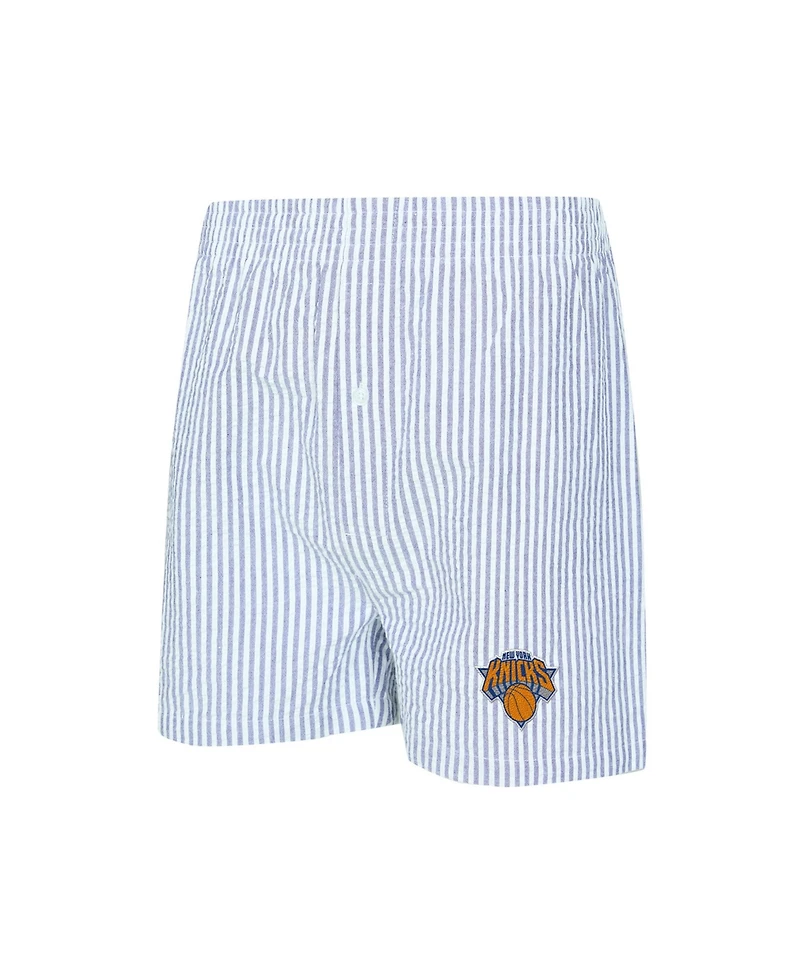 Concepts Sport Women's 2-Piece Blue/White New York Knicks Copeland T-Shirt and Shorts Sleep Set