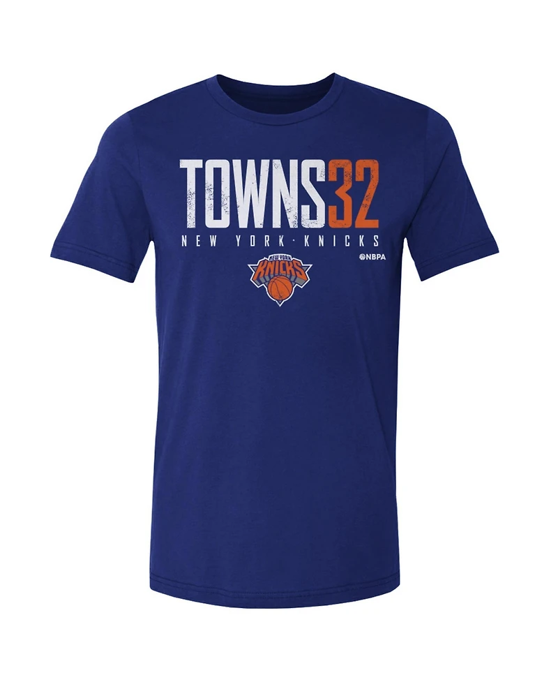 500 Level Men's Karl-Anthony Towns Blue New York Knicks Elite Player T-Shirt