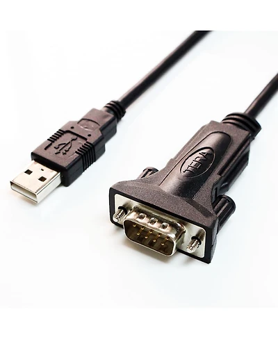 Tera Grand 6' Premium Usb 2.0 to RS232 Serial DB9 Adapter Cable with Male Thumbscrews
