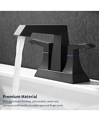 Phying 2-Handle Heavy Duty Bathroom Faucet with Drain and Supply Kits
