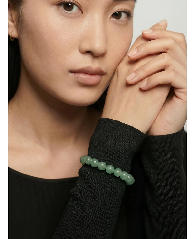 seree Smiley face - Green jade signet ring