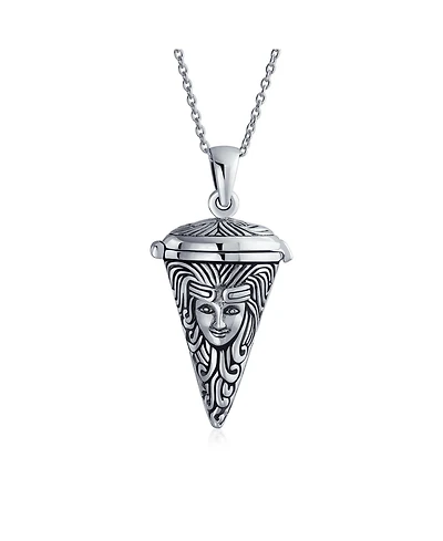 Bling Jewelry Angel Goddess Protector of Mother Earth Urn Locket Pendant Necklace .925 Sterling Silver