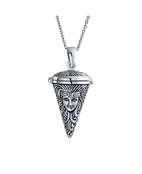 Bling Jewelry Angel Goddess Protector of Mother Earth Urn Locket Pendant Necklace .925 Sterling Silver