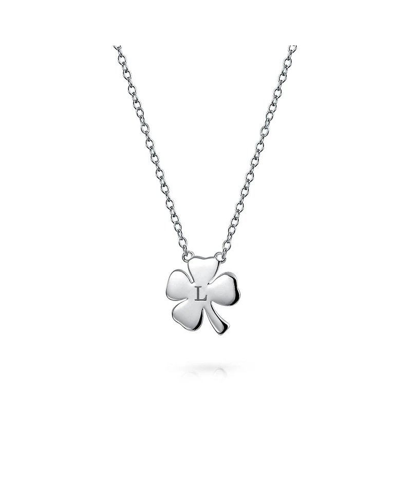 Bling Jewelry Celtic Shamrock Good Luck Charm Clover Pendant Necklace Sterling Silver