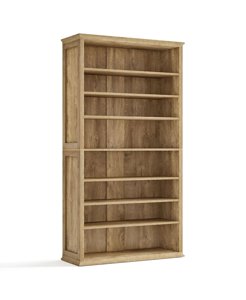 Slickblue 8 Tier Tall Shoe Rack Farmhouse Storage Shelf for 40 Shoes