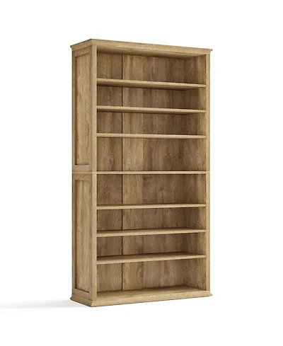 Slickblue 8 Tier Tall Shoe Rack Farmhouse Storage Shelf for 40 Shoes