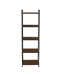 Household Essentials Jamestown 5 Shelf Open Storage Bookshelf