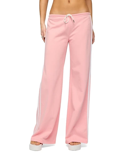Edikted Women's Cammile Contrast Stripe Sweatpants