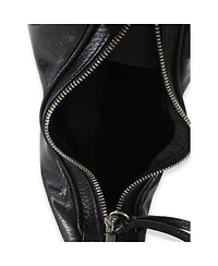 Pre-Owned Gucci Black Gg Crystal Coated Canvas Small Attache Crossbody Bag