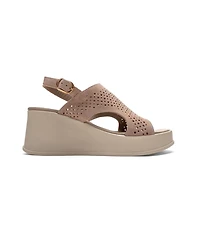 Forever & Always Shoes Women's Jadira Leather Wedge Sandal