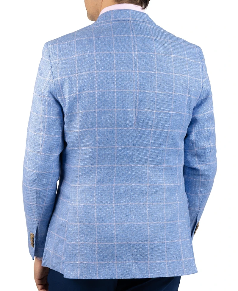 Tailorbyrd Men's Yarn Dye Windowpane Sport Coat
