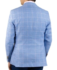 Tailorbyrd Men's Yarn Dye Windowpane Sport Coat
