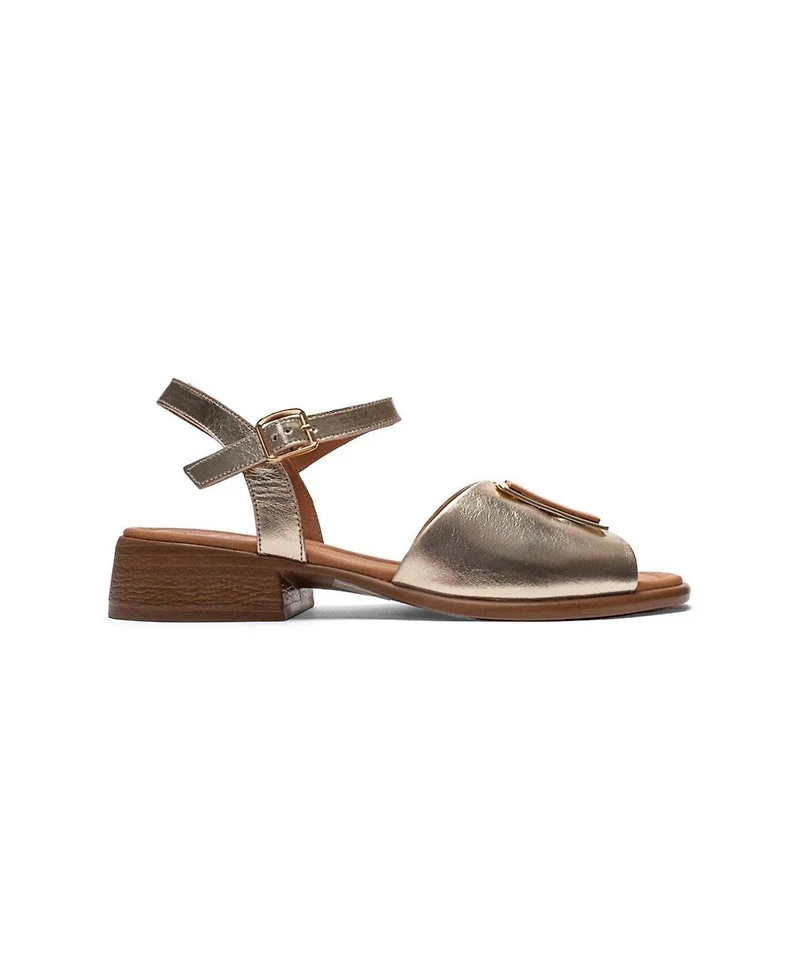 Forever & Always Shoes Women's Svelte Leather Buckle Sandal
