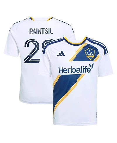 Adidas Big Boys and Girls Joseph Paintsil White La Galaxy 2026 The Velocity Kit Replica Jersey