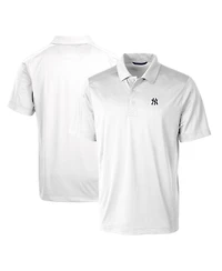 Cutter & Buck Men's White New York Yankees Prospect Textured Stretch Big Tall Polo Shirt