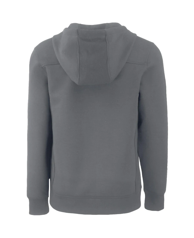Cutter & Buck Men's Gray New York Yankees Roam Eco Half-Zip Pullover Hoodie