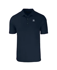 Cutter & Buck Men's Navy New York Yankees Forge Eco Stretch Polo Shirt