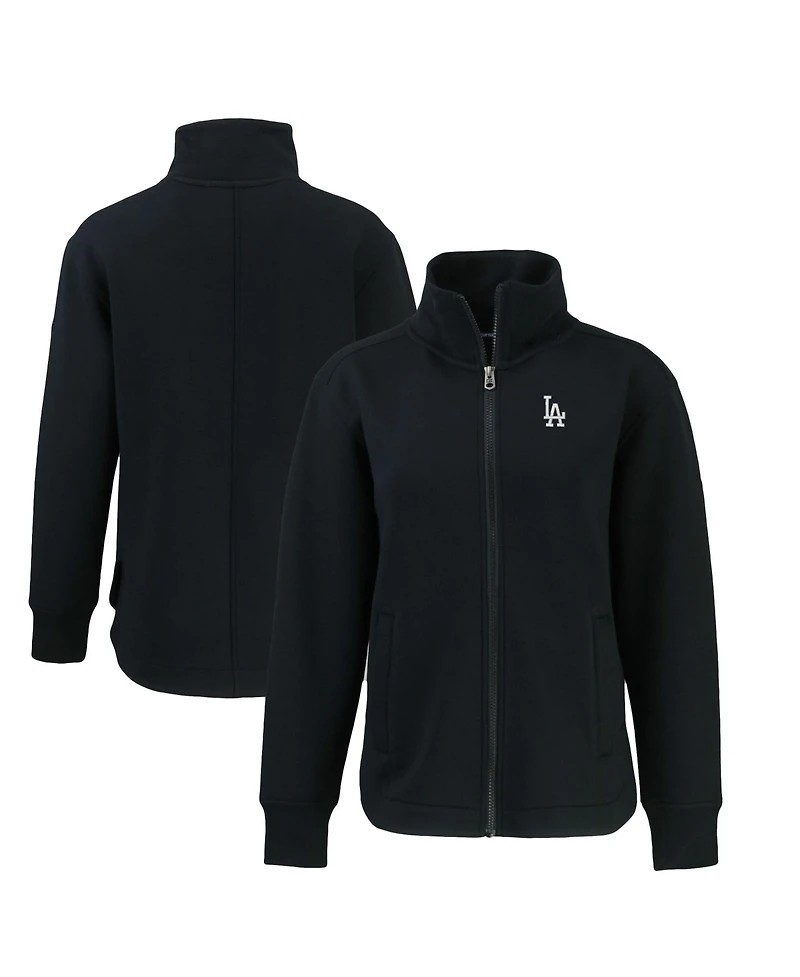 Cutter & Buck Women's Black Los Angeles Dodgers Roam Eco Full-Zip Jacket