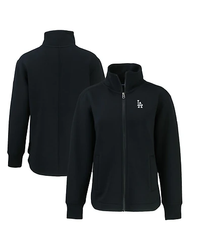 Cutter & Buck Women's Black Los Angeles Dodgers Roam Eco Full-Zip Jacket