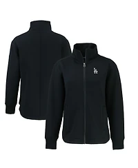 Cutter & Buck Women's Black Los Angeles Dodgers Roam Eco Full-Zip Jacket