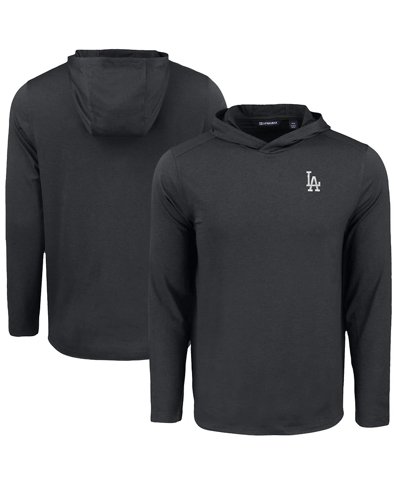 Cutter & Buck Men's Los Angeles Dodgers Coastline Epic Comfort Eco Hoodie Long Sleeve T-Shirt